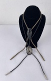 Damascene and Indian Arrowhead Bolo Ties