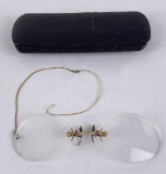 Antique Gold Filled Pince Nez Glasses