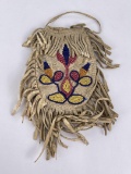 Sioux Indian Beaded Leather Bag