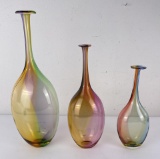 Kosta Boda Fidji Glass Vase Set