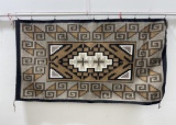 Very Fine Navajo Two Grey Hills Indian Rug