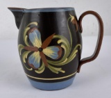 Antique Slipware Pottery Pitcher Made in England