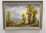 Hall Diteman Montana Oil on Canvas Painting