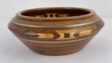 Custom Made Inlaid Wood Bowl