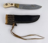 Native American Indian Made Knife and Sheath