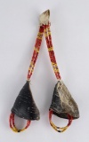 Plains Indian Quilled Tipi Tepee Ornaments