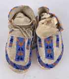 Cheyenne Indian Beaded Childs Moccasins