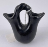 Miniature Black Santa Clara Pueblo Vase