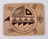 Hopi Indian Pottery Turtle Plaque