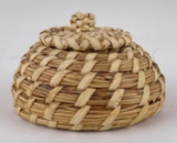 Native American Indian Made Pine Needle Basket