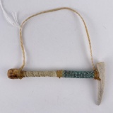 Native American Indian Beaded Horn Pipe