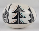 Native American Indian Pottery Egg