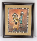 Neil David Hopi Indian Kachina Dancer Painting