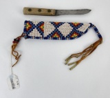 Plains Indian Beaded Knife Sheath