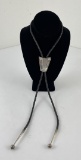 Navajo Sterling Silver Bolo Tie