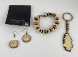 Collection of Alaskan Inuit Eskimo Mammoth Jewelry