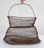 Antique French Minnow Basket Fishing Trap