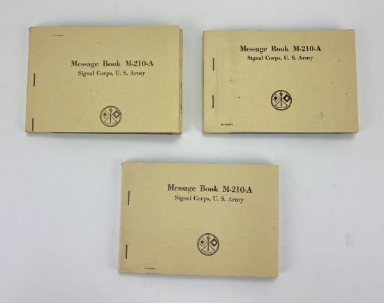 WW2 M-210 Message Books with Pigeon Paper