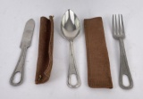 WW2 Knife Fork Spoon Mess Kit Set