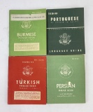 WW2 US Army Language Phrase Books for 4 Languages