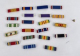 Lot of Assorted US Ribbon Bars WW1 WW2 Vietnam