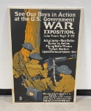WW1 See Our Boys in Action War Exposition Poster