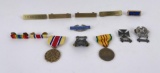 Collection of US Army Pins and Medals