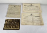 WW1 US Army Sgt Commission and Discharge Paperwork