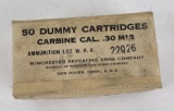 WW2 M1 Carbine 50 Dummy Training Cartridges