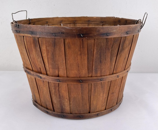 Antique Splint Apple Basket