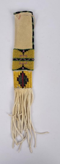 Plains Native American Indian Beaded Pipe Bag