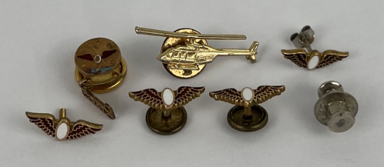 Group of Helicopter Pilots Wings Badges