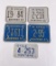 Collection of Montana Motorcycle License Plates