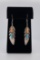 Zuni Sterling Silver Oyster Turquoise Earrings