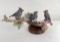 Connie Tveten Waxwings Montana Wood Carving