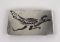 Navajo Sterling Silver Roadrunner Belt Buckle