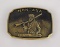 Bob Scriver Montana Trapper Belt Buckle