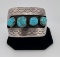 Massive Navajo Sterling Silver Turquoise Bracelet