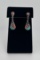 Zuni Inlaid Sterling Silver Earrings