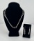 Navajo Liquid Sterling Silver Necklace Earrings