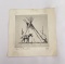 Ace Powell Engraving Montana Indian Tipi