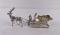 Scully & Scully Sterling Silver Reindeer & Sleigh