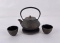 Japanese Tetsubin Cast Iron Tea Pot and Cups
