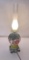 Painted Glass Gone with the Wind Lamp Base