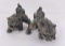 Antique Chinese Cast Iron Foo Dogs