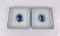 Royal Copenhagen Tranquebar 1791 Pickle Dishes