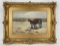 Seaweed Gathering Horse on Beach Oil Painting