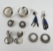 Group of Sterling Silver Earrings