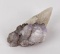 Smoky and Amethyst Quartz Crystal Cluster