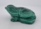 African Malachite Frog Carving